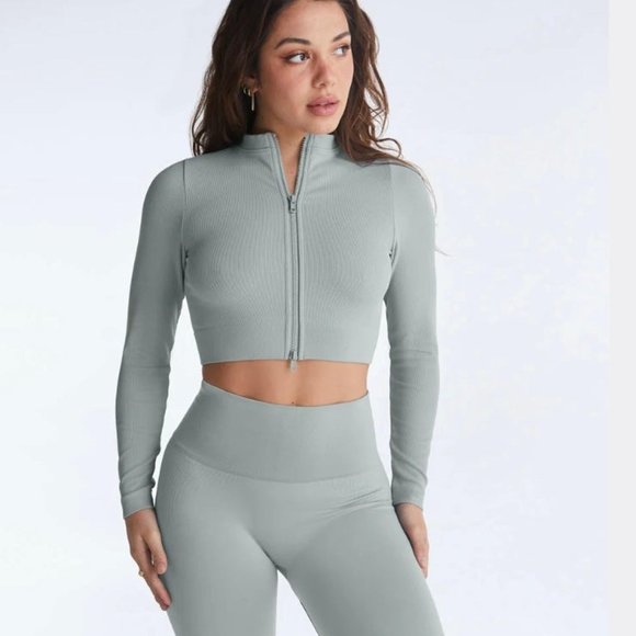 Set Active Sculpteflex Sculpt Zip up in Rain - Picture 1 of 10
